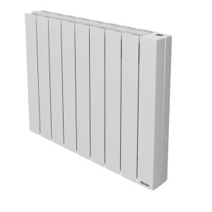 Radiateur électrique à inertie fluide 1500 W SAUTER Orosi horizontal blanc
